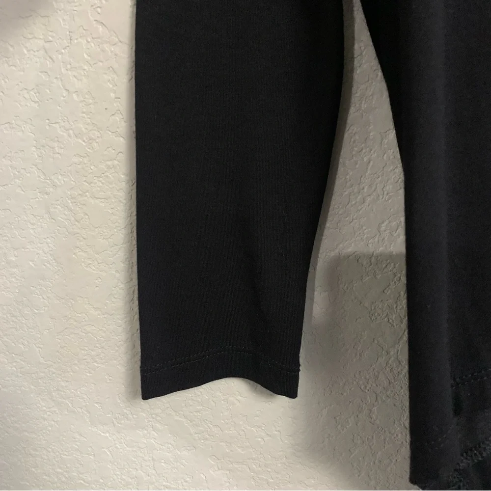 Alembika Top Womens 4 Lagenlook Asymmetrical Seam Oversized Drape Black US XL - Picture 12 of 16